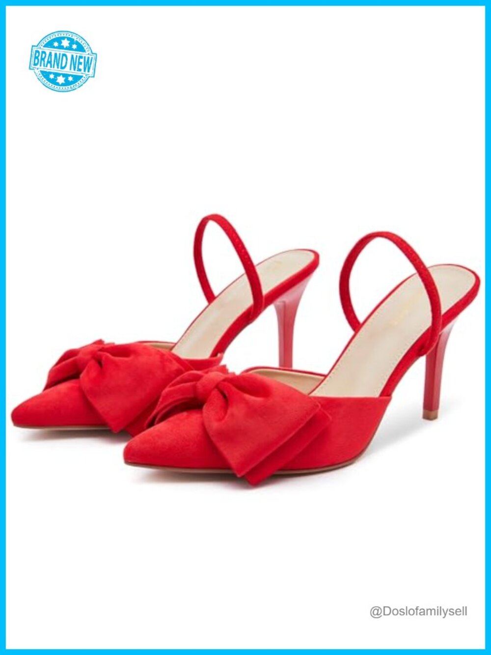 Faux Suede Pointed Toe Slingback Pumps Convertible Mule Heels